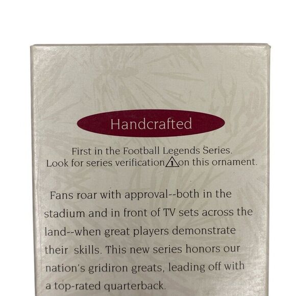 Joe Montana Football Legends 1st in Series 49ers Hallmark Ornament - Picture 2 of 3